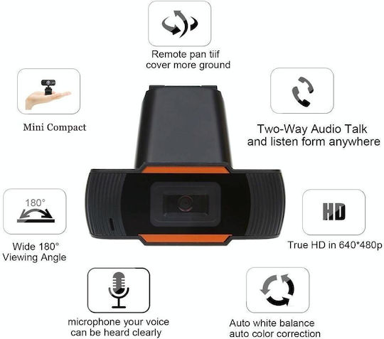 Web Camera HD 720p χωρίς Μικρόφωνο