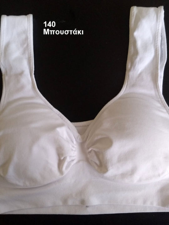 Γυναικείο Μπουστάκι Μπεζ με Ελαφριά Ενίσχυση