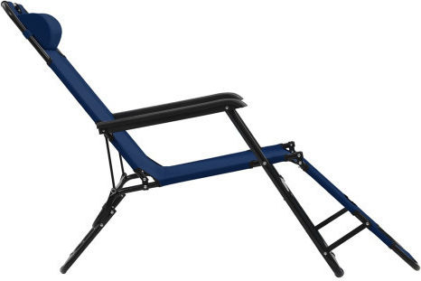Folding Lounger Mar Ξαπλώστρα-Πολυθρόνα Παραλίας Μπλε 153x60x78εκ.