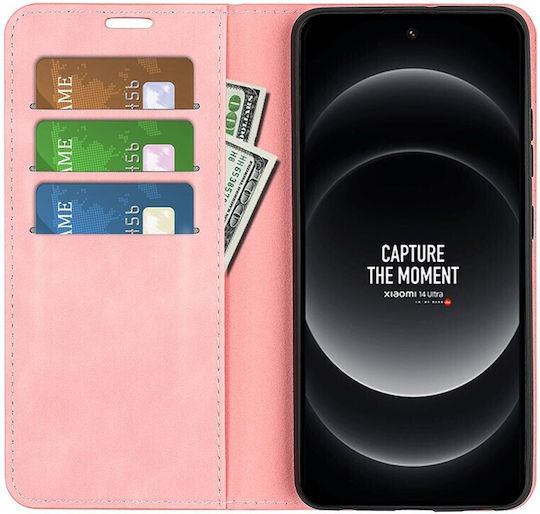 Retro Magnetic Buchen Sie Rosa (Xiaomi 14 Ultra)