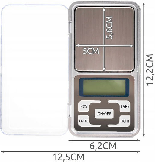 Digital Kitchen Scale Up To 0.2kg Gray