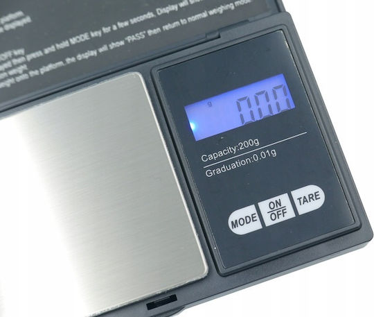 Ψηφιακή Ζυγαριά Κουζίνας έως 0.2kg Γκρι
