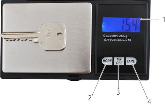 Ψηφιακή Ζυγαριά Κουζίνας έως 0.2kg Γκρι