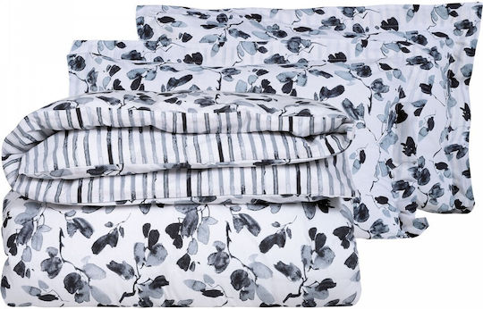 Das Home Сет Чаршафи с Ластик 170x200+35см. Casual 5417 Сив 4бр