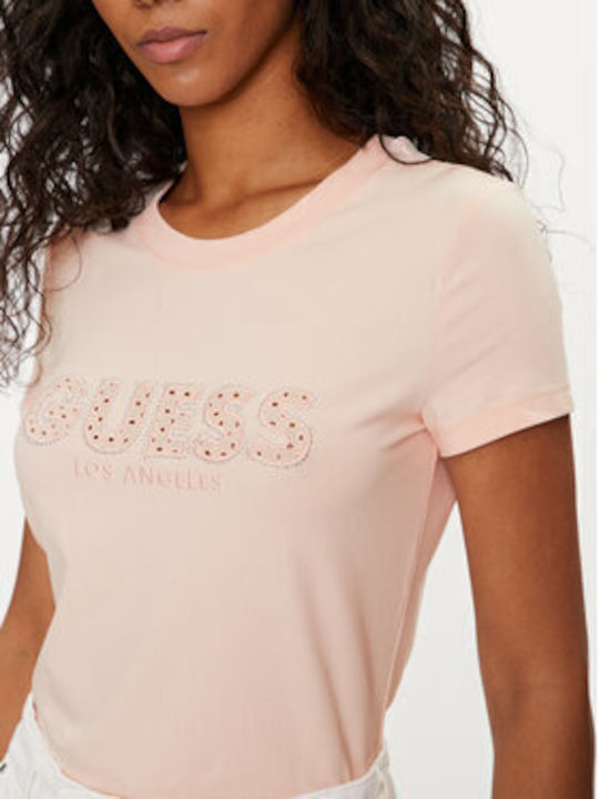Guess J1314 Γυναικείο T-shirt Ροζ