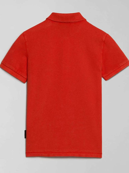 Napapijri Kids Polo Short Sleeve orange Elbas