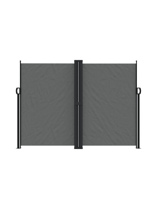 vidaXL Garden Sideway Sunshade Roller Gray 6x1.8cm