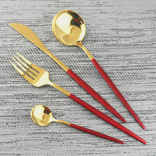 Set de Tacâmuri Inoxidabil Negre 24buc