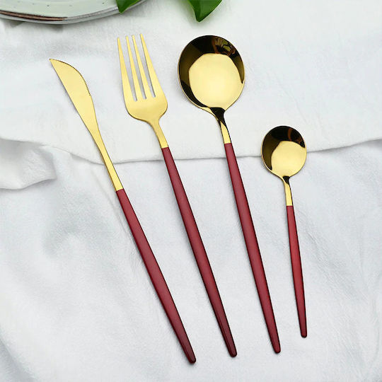 Set de Tacâmuri Inoxidabil Negre 24buc