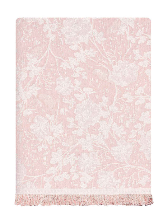 Madi Armchair Throw Fern 170x180cm Pink