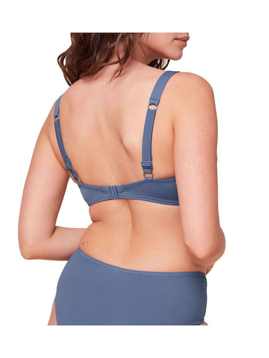 Underwire Bikini Bra Summer Mix & Match with Adjustable Straps Navy Blue