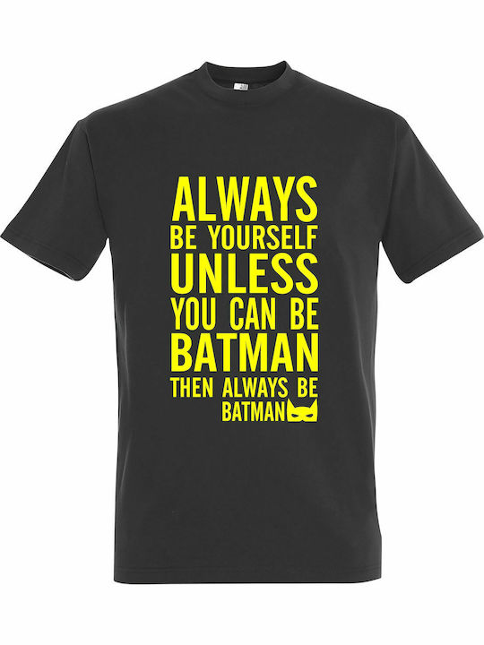 Always T-shirt Batman Black Cotton