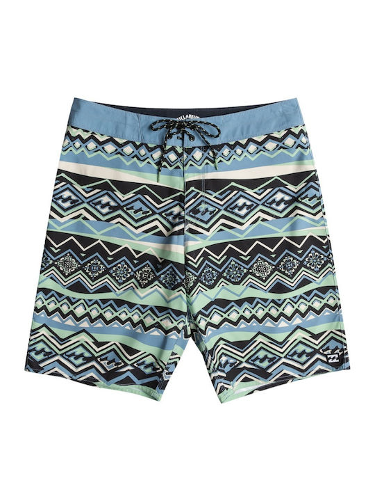 Sundays Og Men's Swimwear Bermuda Sea Green with Patterns