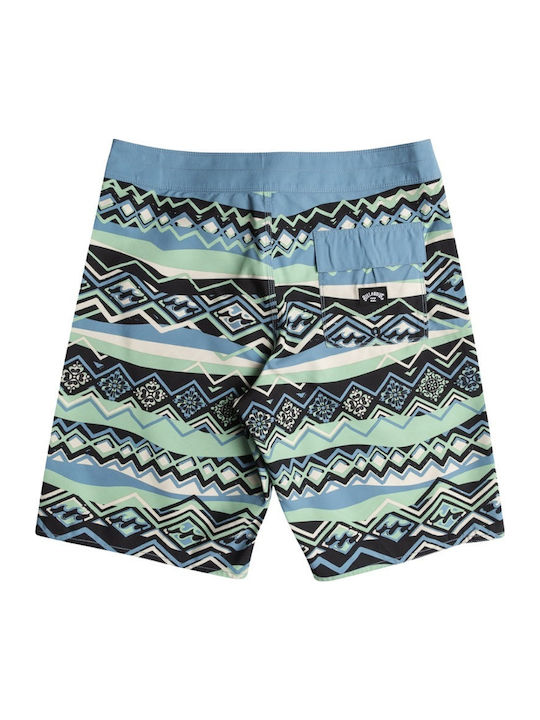 Sundays Og Men's Swimwear Bermuda Sea Green with Patterns