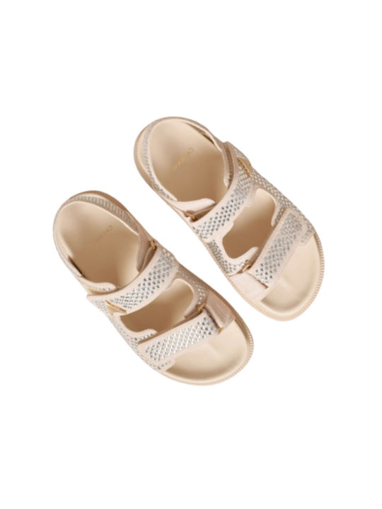 Carrano Women's Flat Sandals in Beige Color