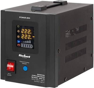 Rebel UPS 800VA 500W with 2 IEC Power Plugs