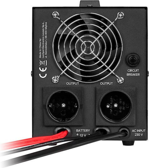 Rebel UPS Line-Interactive 1000VA 700W με 2 Schuko Πρίζες