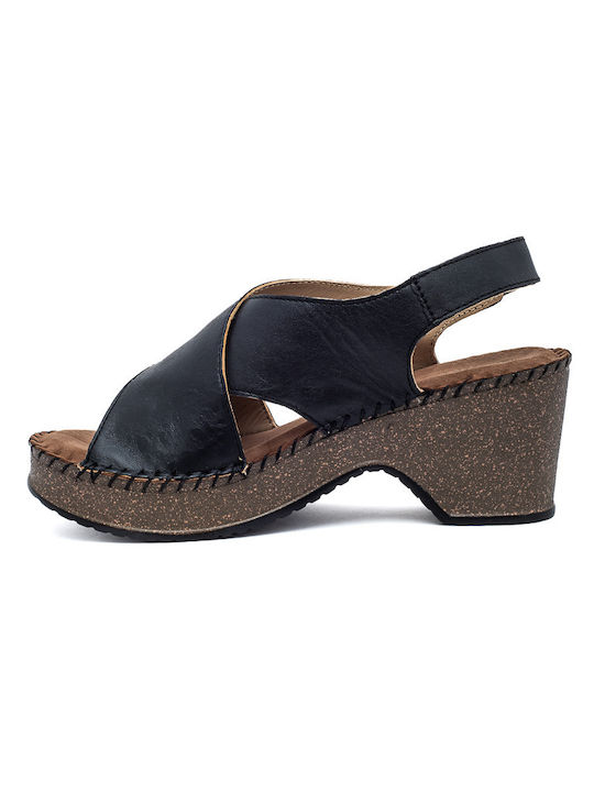 Air Anesis Anatomic Leather Women's Sandals Black