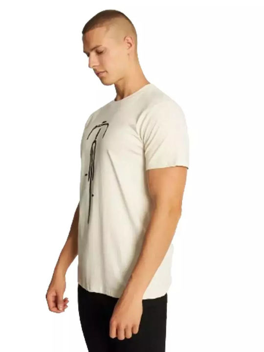 Dedicated Men's Short Sleeve T-shirt Oat White