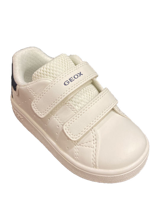 B Eclyper Παιδικά Sneakers Ανατομικά με Σκρατς Λευκά