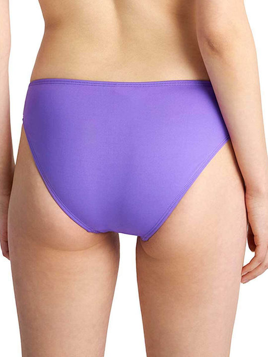 Blu4u Bikini-Hose Solids Regular Wide Back Lila