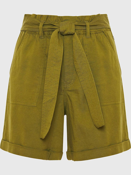 Women's High-waisted Shorts green