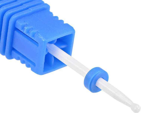 Freze pentru unghii cu roată ceramică cu cap sferic Albastru