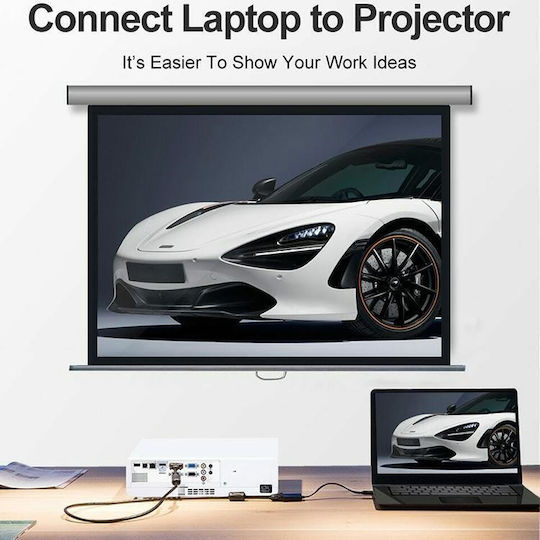 Full Hd Konverter Mikro-HDMI / VGA / 3.5mm männlich zu Mikro-HDMI / VGA / 3.5mm männlich 1Stück