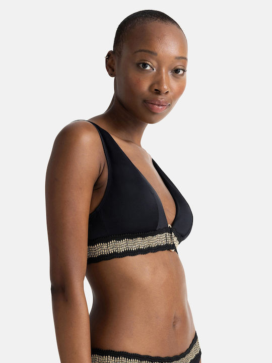 Dorina Triangle Bikini Top with Adjustable Straps black