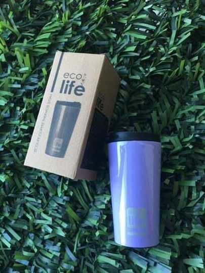 Ecolife Чаша Термос Неръждаема стомана Без BPA 370мл Lilac