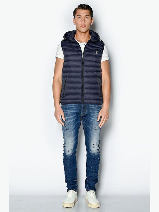 Ärmellos Jacke Puffer Blue
