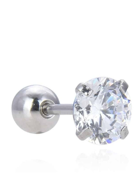 Surgical Steel 316ltragus Clear Zircon 3-4-5-6 Mm