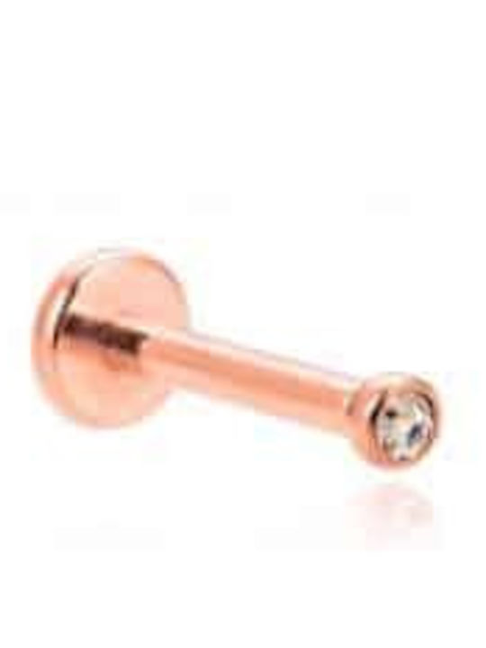 Σκουλαρικι Χειλιου Πετρα Gold Rose Gold 1.2x8x2mm