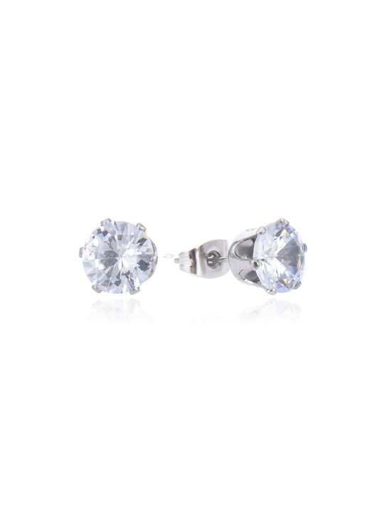 Zircon Earrings Stones 3-6mm Surgical Steel 316l