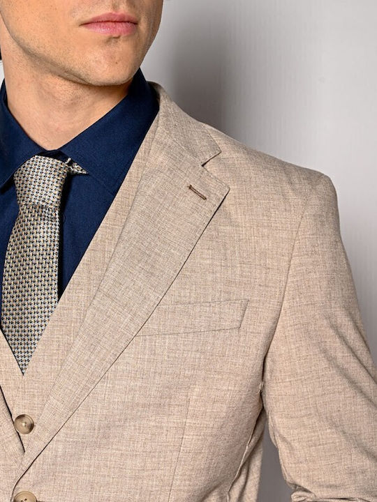 Men's Summer Suit Beige