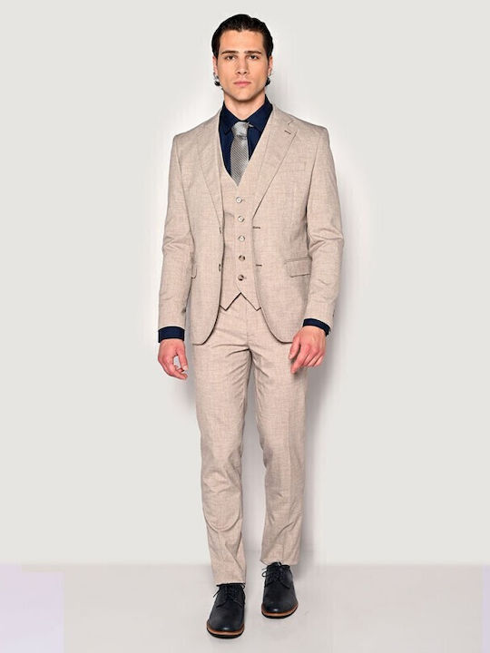 Men's Summer Suit Beige
