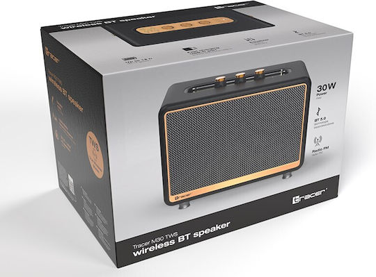 Tracer M30 TWS Ηχείο Bluetooth 30W με Ραδιόφωνο και Διάρκεια Μπαταρίας έως 12 ώρες Μαύρο