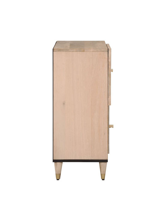 Cabinet Storage Solid Wood L80xW33xH75cm
