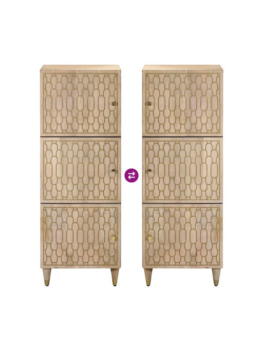 Cabinet Storage Solid Wood L40xW33xH110cm