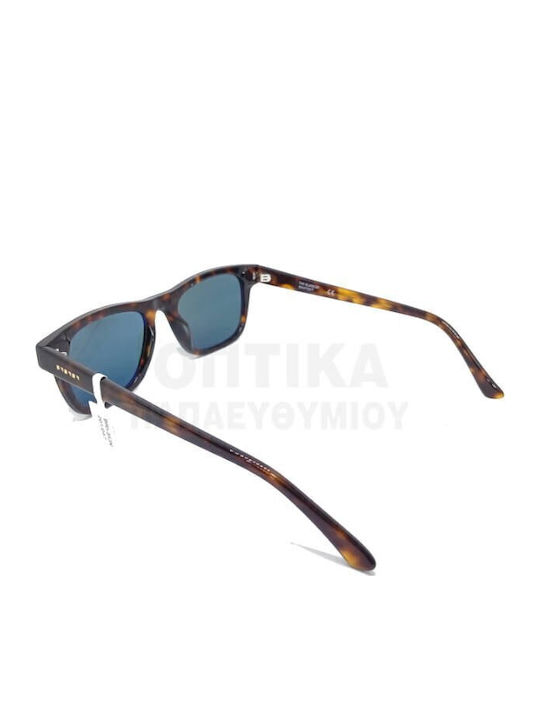 The Glass of Brixton Unisex Sunglasses with Brown Tartaruga Plastic Frame and Green Lens BS201 16