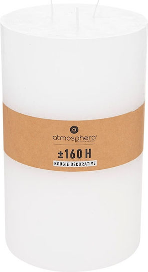 Atmosphera Olia Aromatic White Pillar Candle