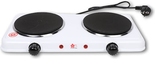 Chios Hellas Enamel Countertop Double Burner White