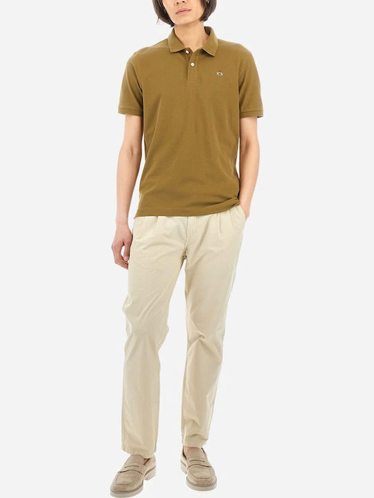 Stretch Piquet Polo Μπλούζα Κοντομάνικη Χακί