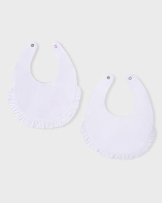 Mayoral Set of 2 Bibs 24-09417 Girl White