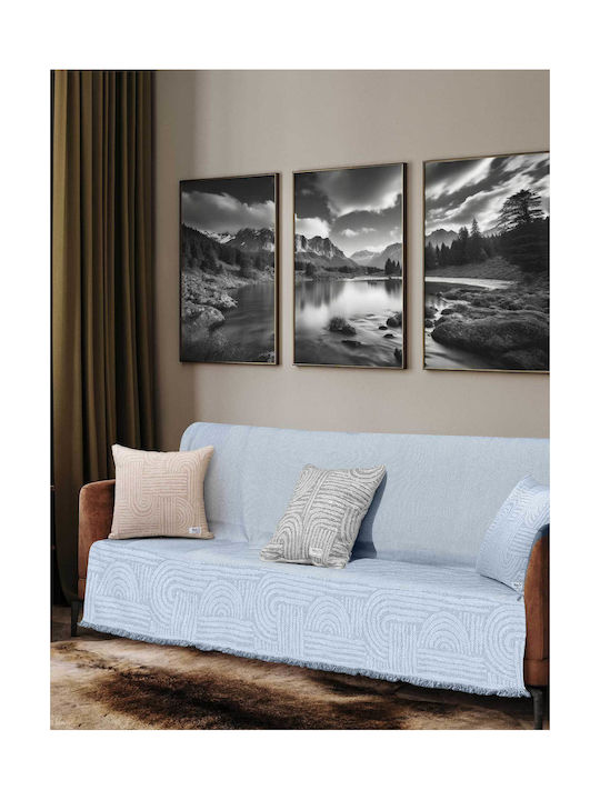 Madi Διακοσμητική Μαξιλαροθήκη Ethereal Cyan 45x45εκ.