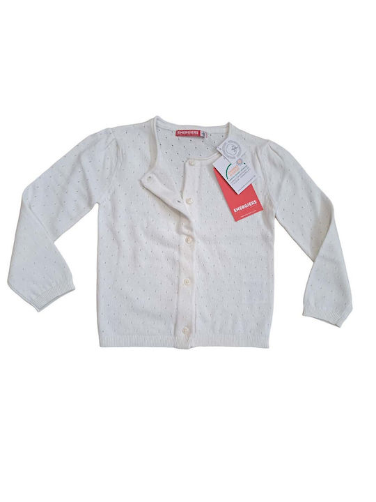 Energiers Kids Cardigan Knitted Ecru