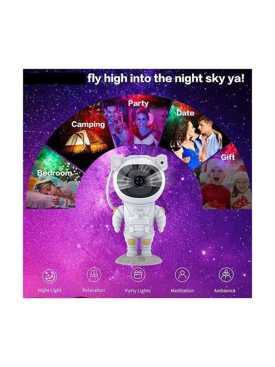 Led Rotating Kids Projector Lamp with Star Projection