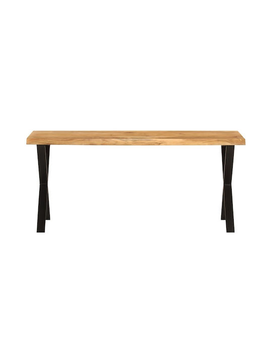 Tisch Speisesaal aus Massivholz & Metall 105x33x45cm