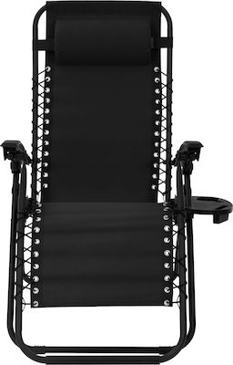 ML-Design Lounger-Armchair Beach Black