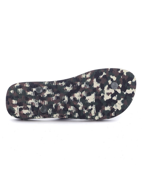 Șlapi Havaianas Brasil pentru bărbați, culoare verde camuflaj 4147965-4896